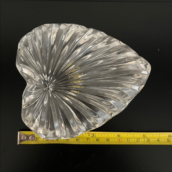 Vintage Crystal Zajecar Heart Trinket Box - Picture 5 of 6